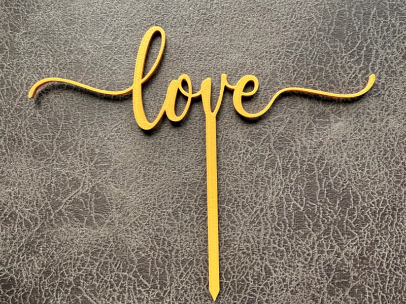 Love Cake Topper