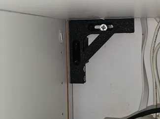 Angular reinforcement for BESTÅ cabinet