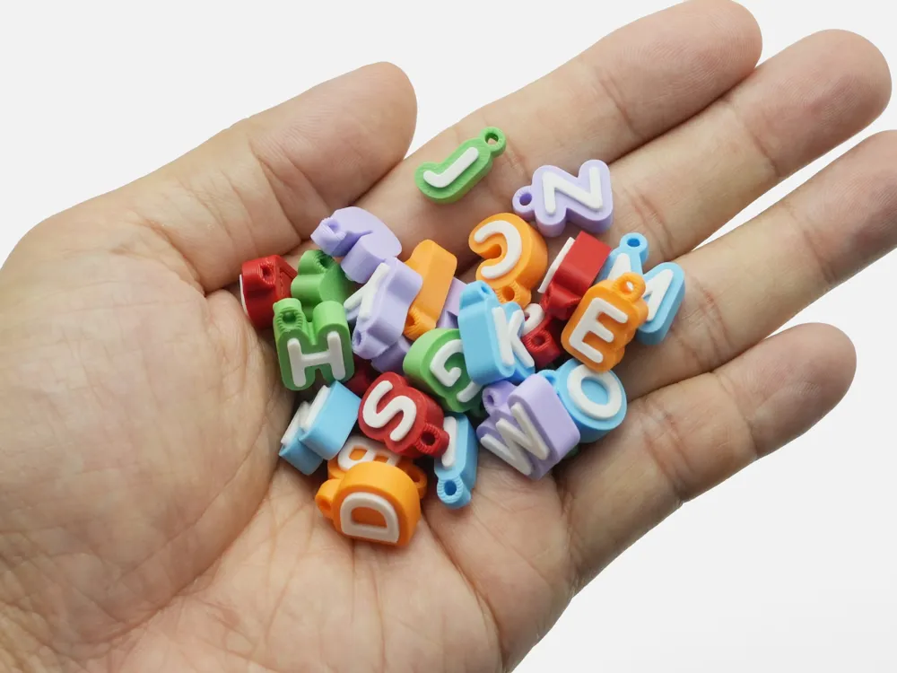 Alphabet Keychain Charms - Free 3D Print Model - MakerWorld