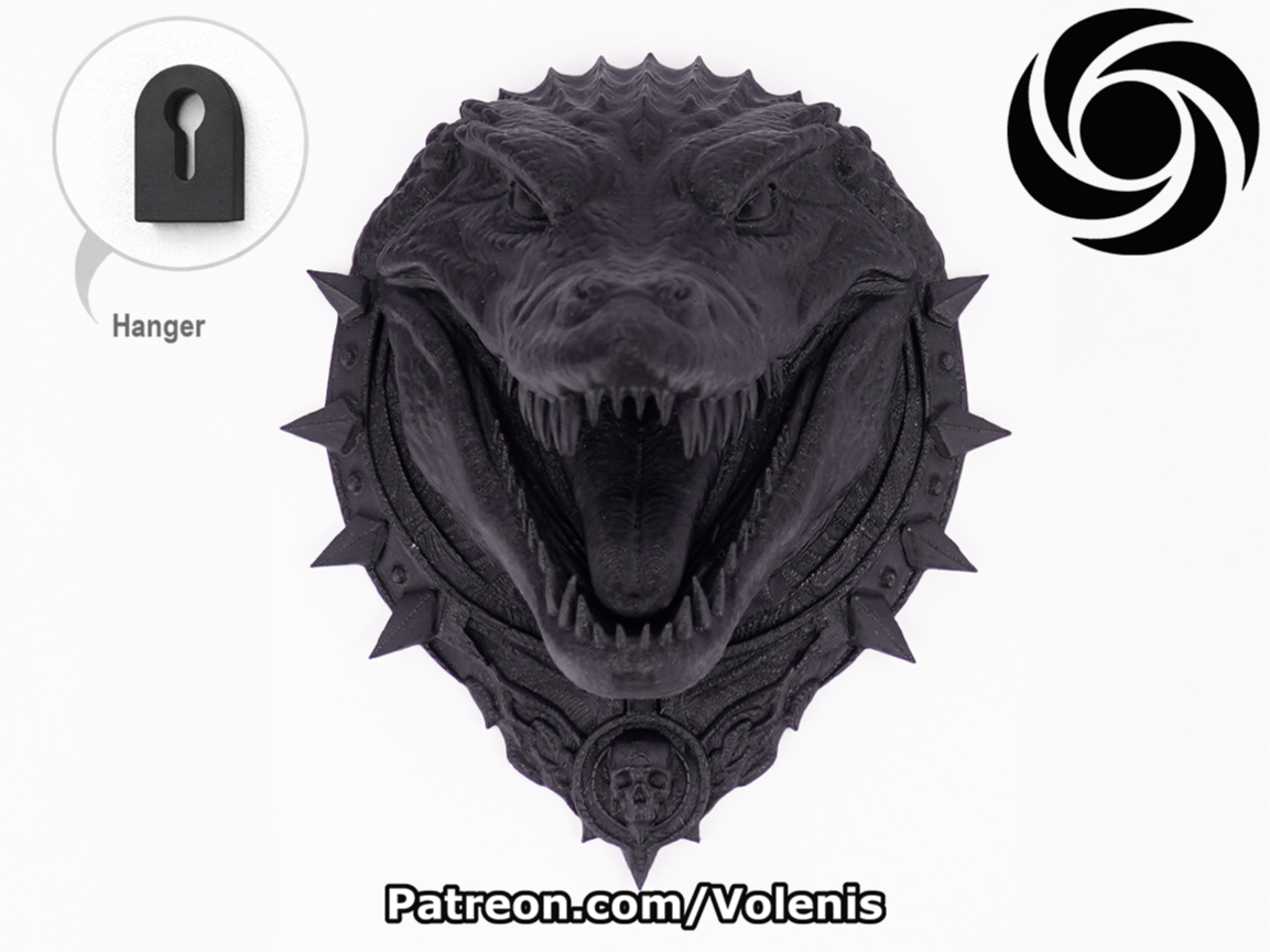 Crocodile Head Wall Decor