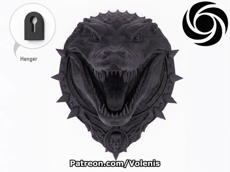 Crocodile Head Wall Decor