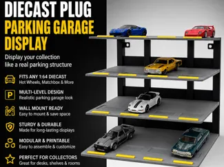 Diecast Plug Parking Garage Display