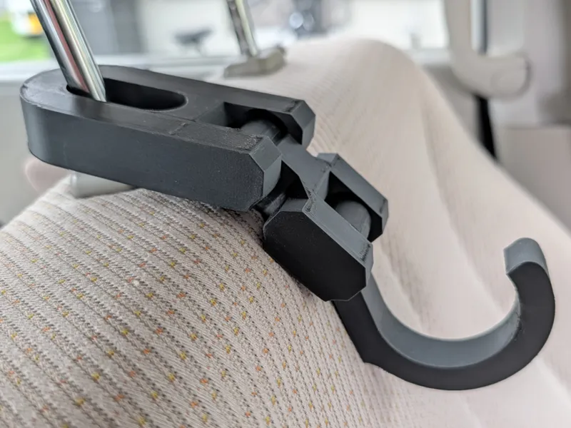 ヘッドレスト用荷物掛けフック