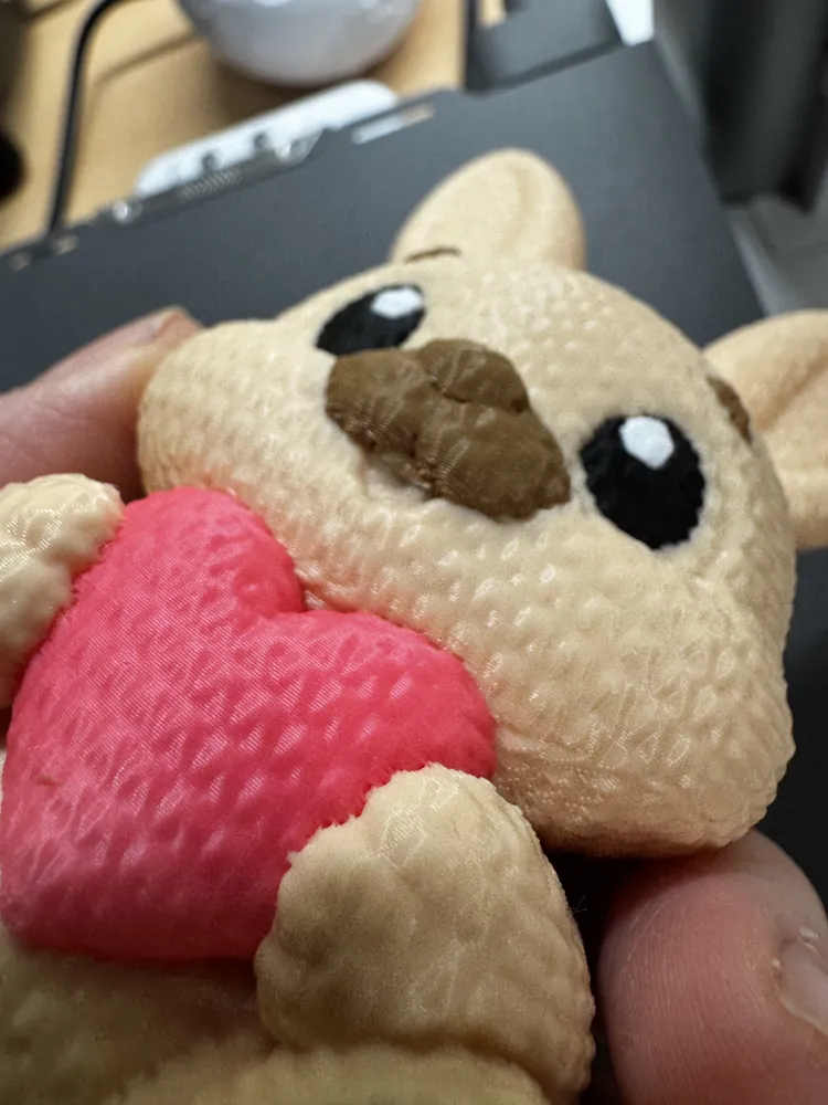 Textured Baby Bunny with Heart - Free 3D Print Model - MakerWorld