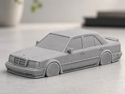 Mercedes Benz W124 Sculpture