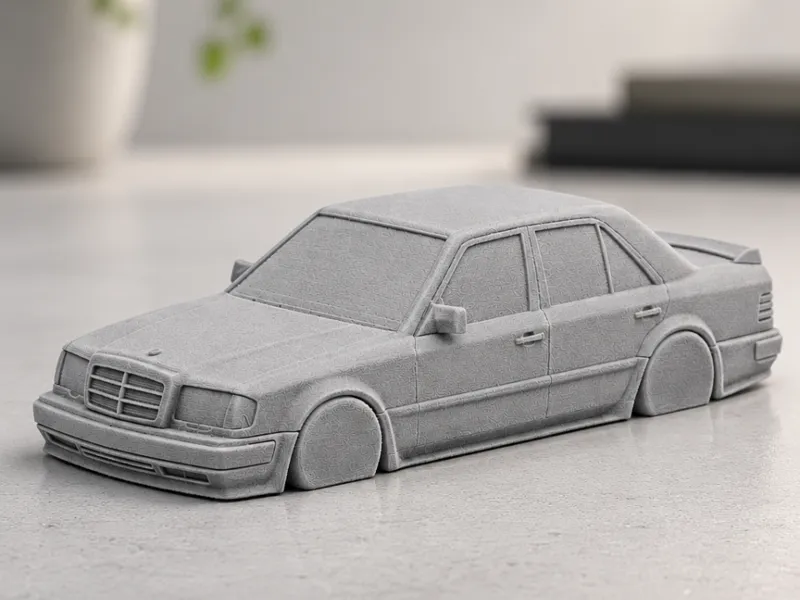 Mercedes Benz W124 Sculpture