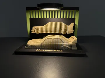Accesorio de iluminación decorativa: Mercedes Benz 190e Layered Car model Display! — vista de referencia 4