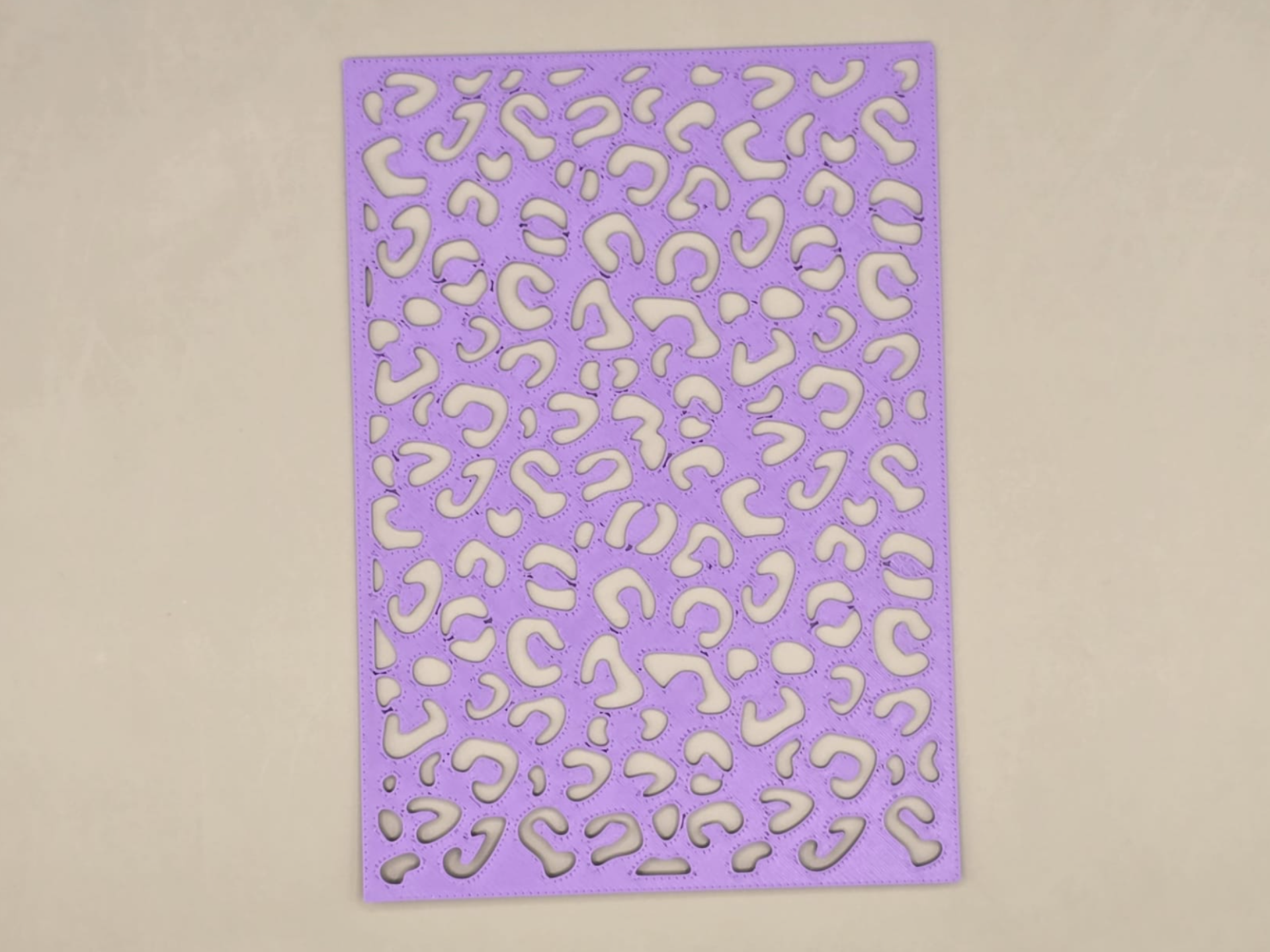 Leopard Animal Fur Stencil Template