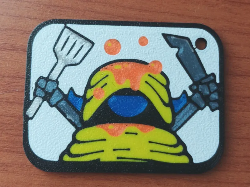 Clash Royale Mini Pekka Emote Keychain