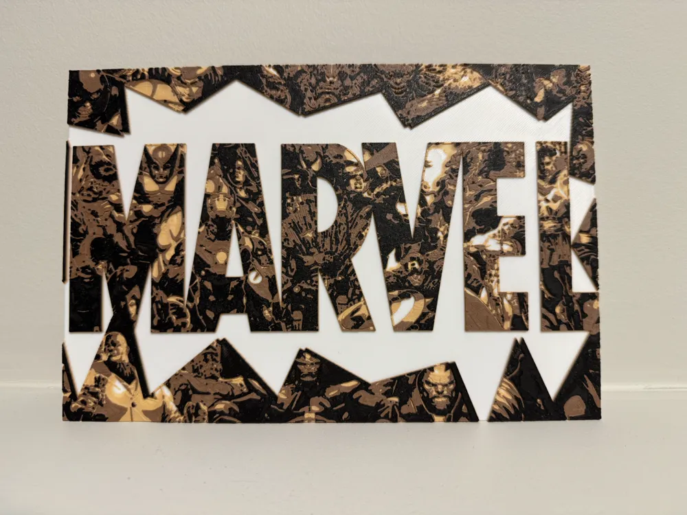 Marvel Logo - Hueforge