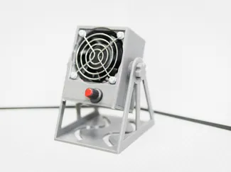 低成本DIY一台超级简单的桌面小型焊烟排风扇 排烟扇 净化器