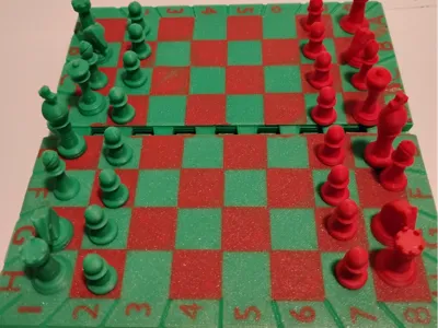 Travel Hinged Pocket Chess Set| No AMS!