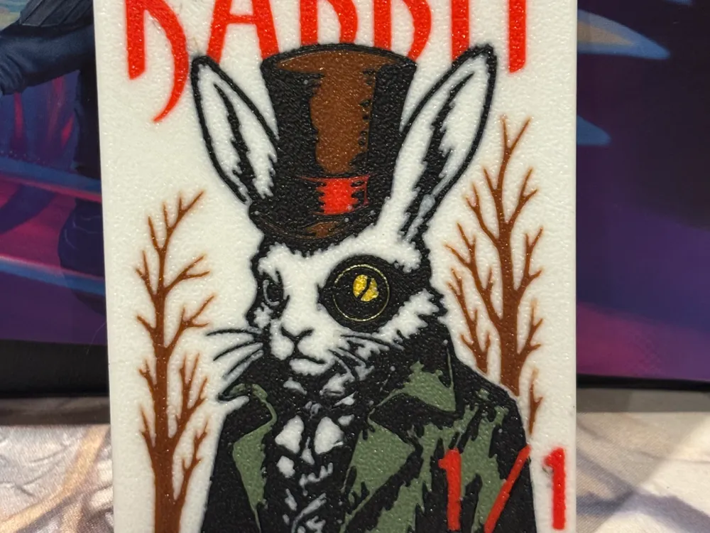 Magic: The Gathering Custom Art 1/1 Rabbit Token - Free 3D Print Model ...