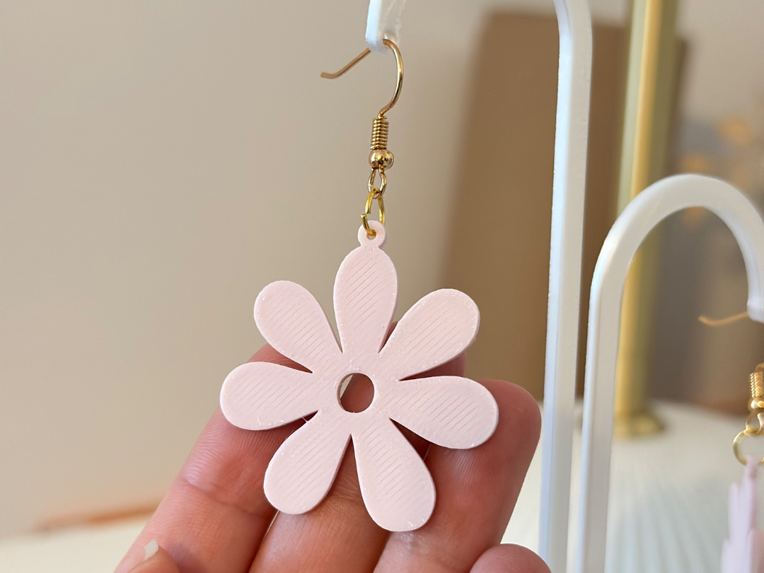 Flower Shape Dangle Earrings