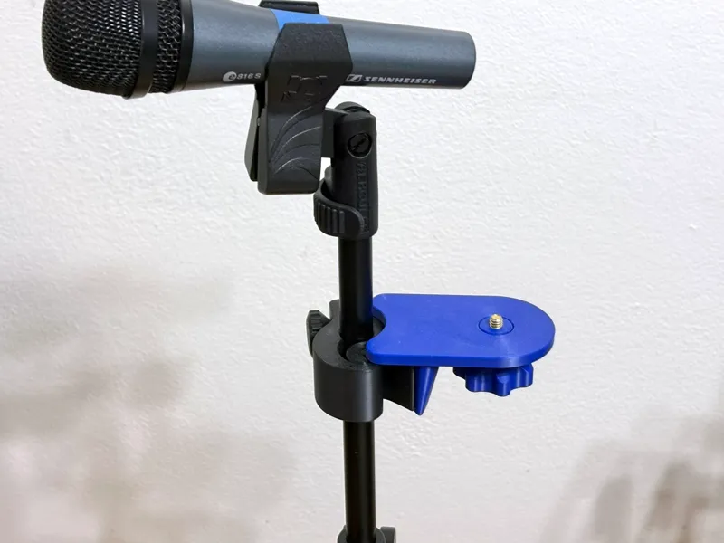 Mic Stand 1/4 inch Screw Mounting Bracket