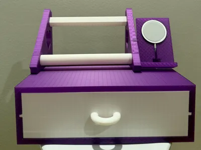 Organizer w/Drawer&bookshelf (holds phone charger)