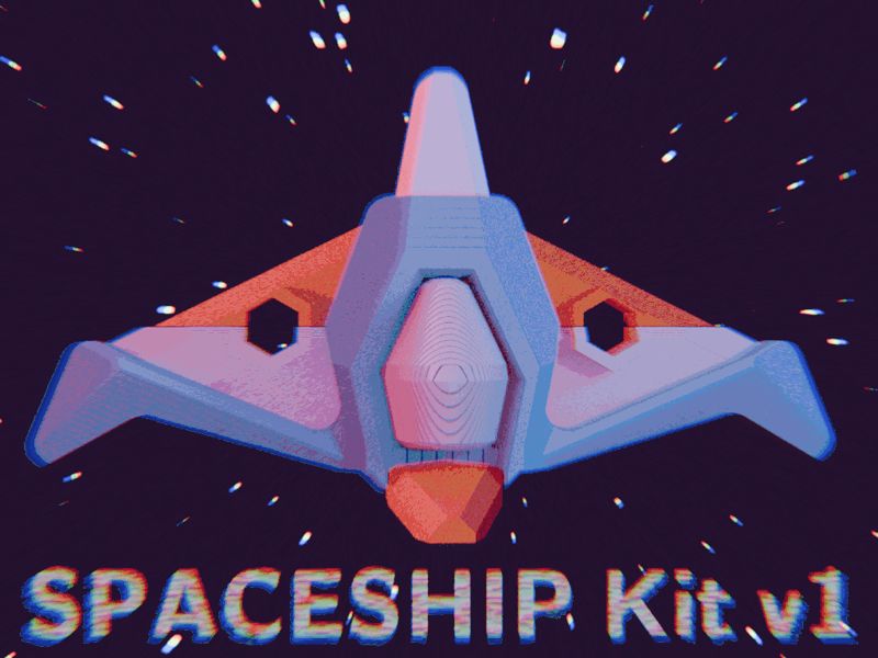 Stealth Jet Spaceship - Model Kit