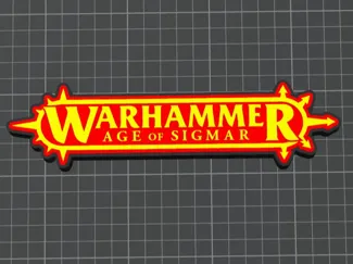 Logo hammer of War AOS for decoration