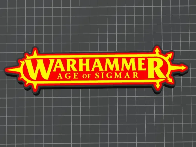 Logo hammer of War AOS for decoration
