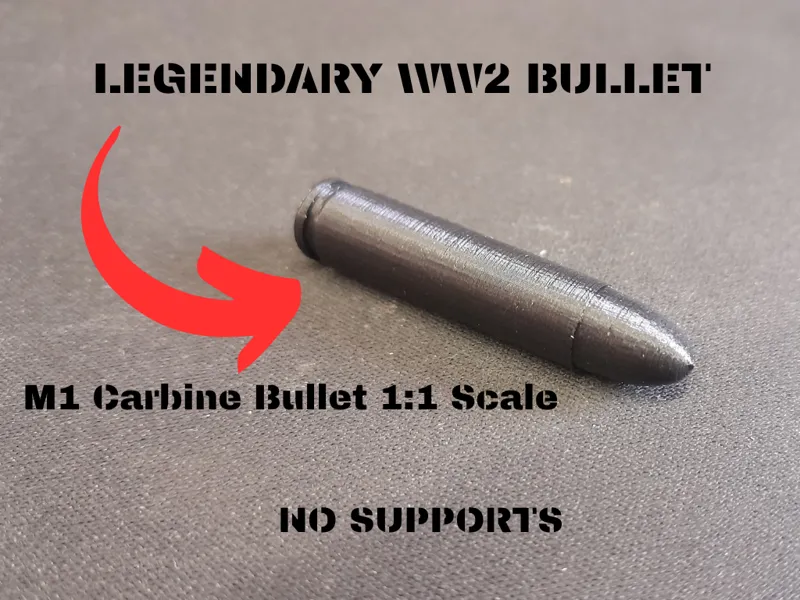 M1 Carbine Bullet Replica 1:1 Scale .30 Carbine