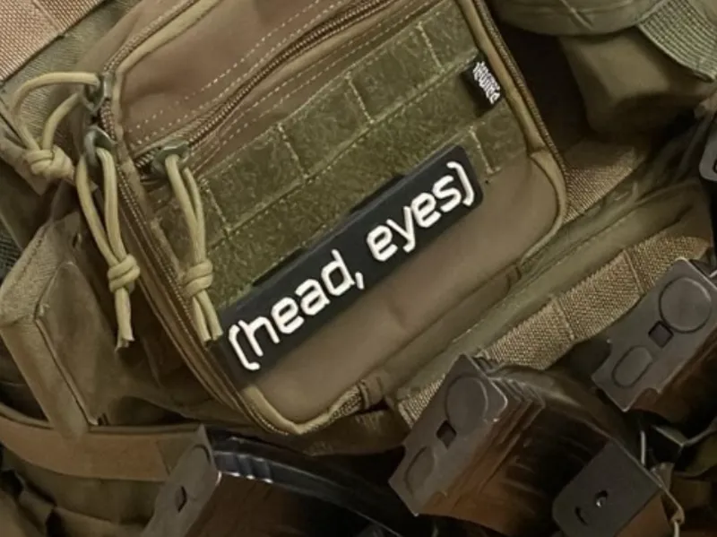 pin / patch mounted on MOLLE sytem