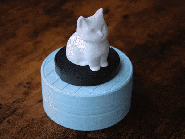 Roomba Cat Music Box - K014