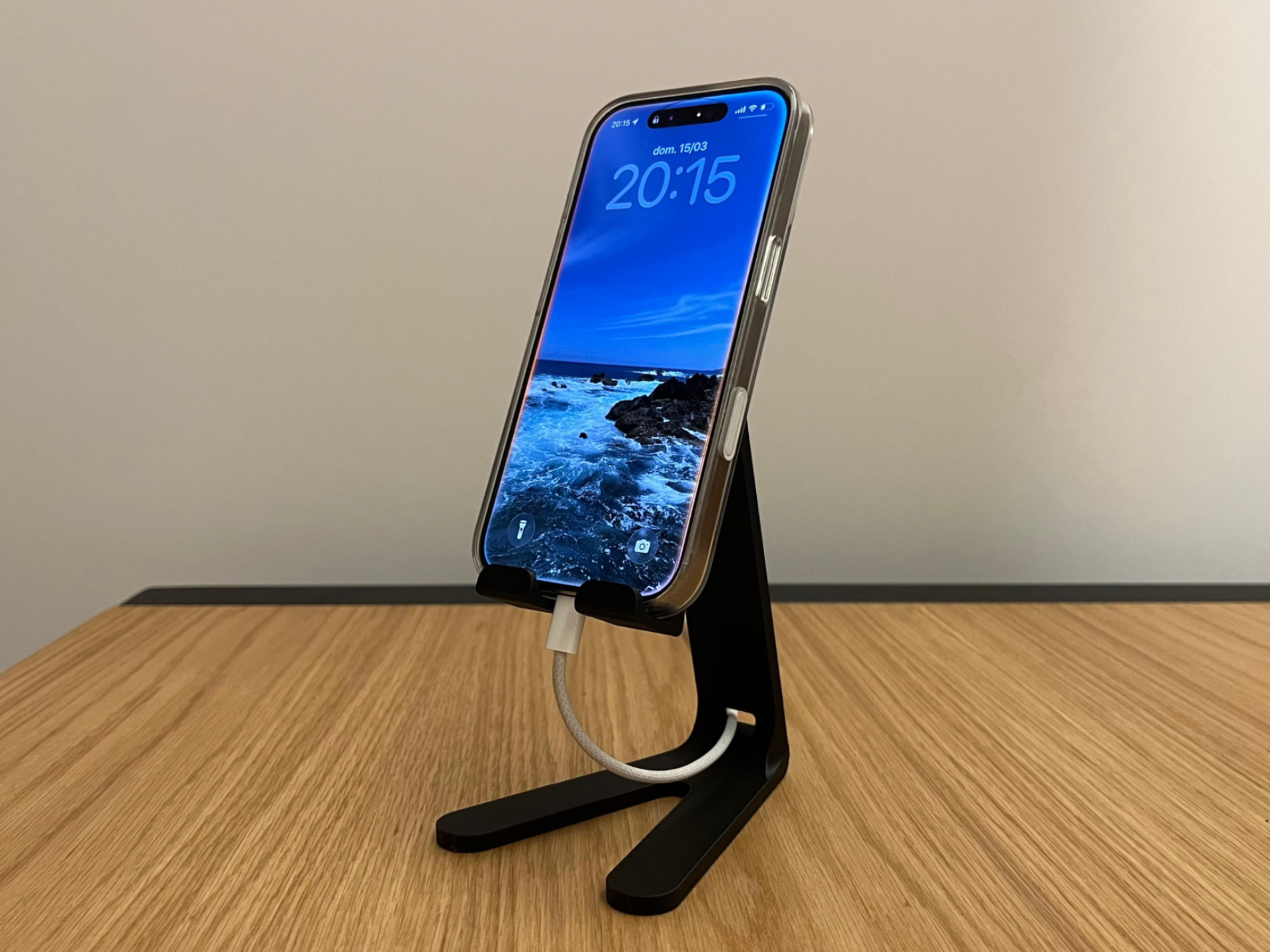 ErgoDesk Phone Stand – Video Call Optimized