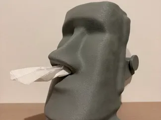 Moai Toilet Paper Dispenser