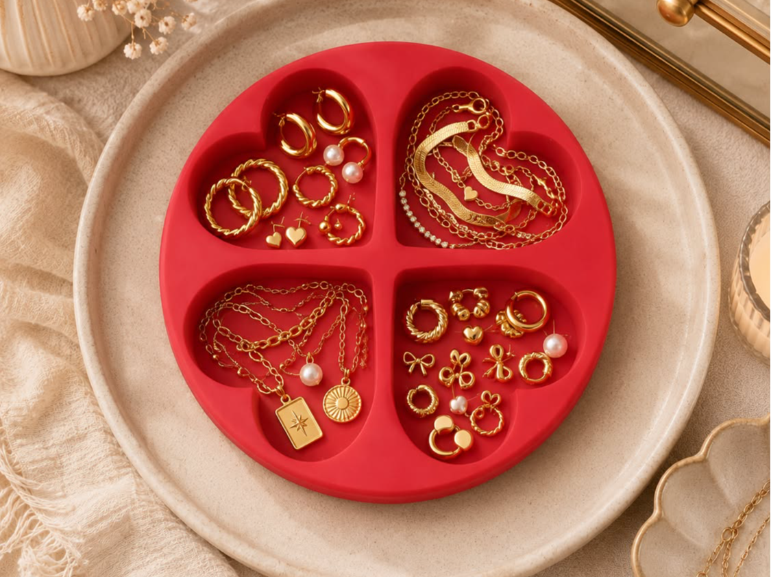Heart Quartet Organizer Tray