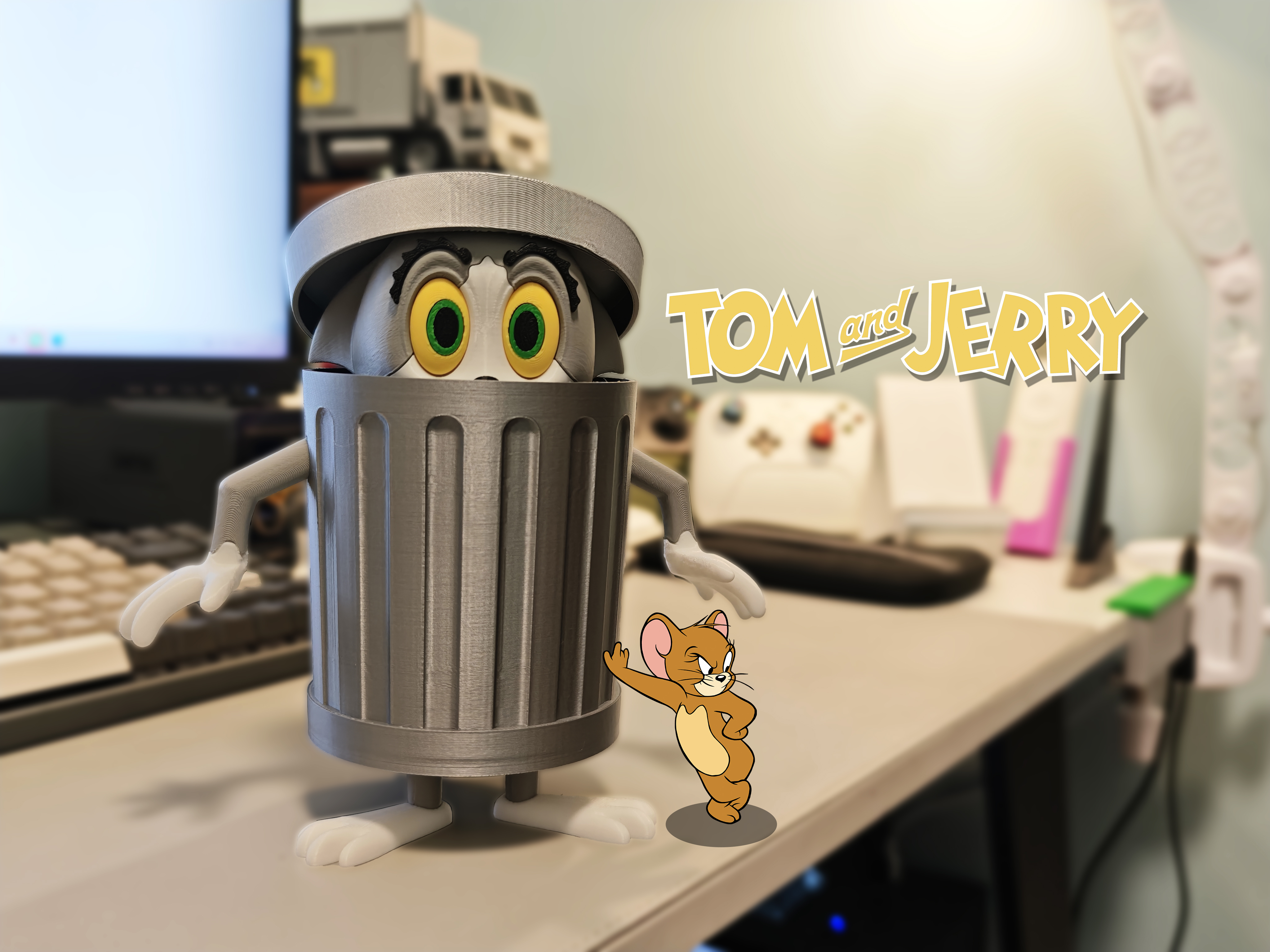 Miniatura 1 do modelo 3D 鬼鬼祟祟的"TOM垃圾桶"