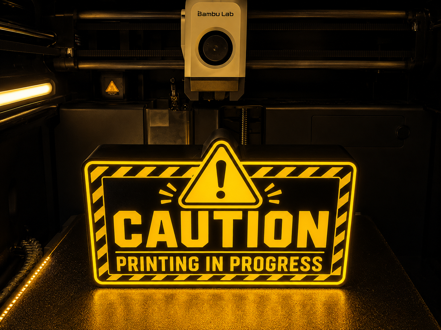 LIGHTBOX : CAUTION ! : PRINTING IN PROGRESS