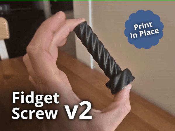 Tilting Fidget Screw - Print in Place