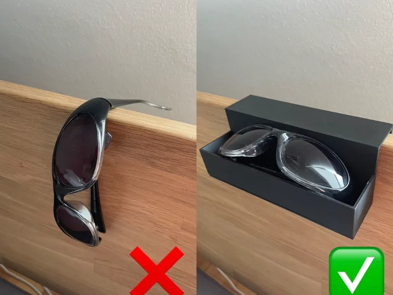 Brillenaufbewarungsbox/Brillenhalter/bett