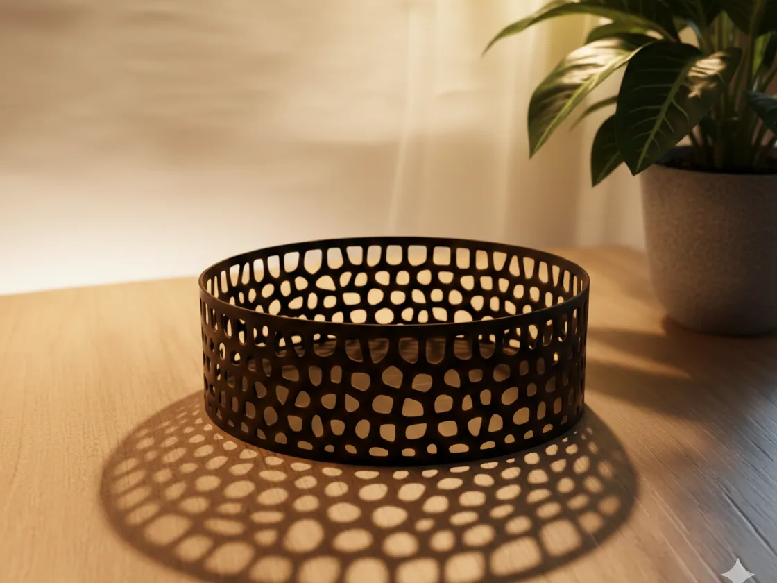 Coupelle décorative motif alvéolé