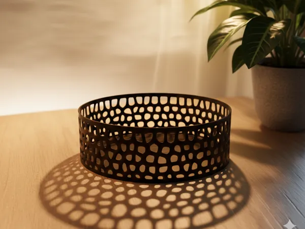 Coupelle décorative motif alvéolé