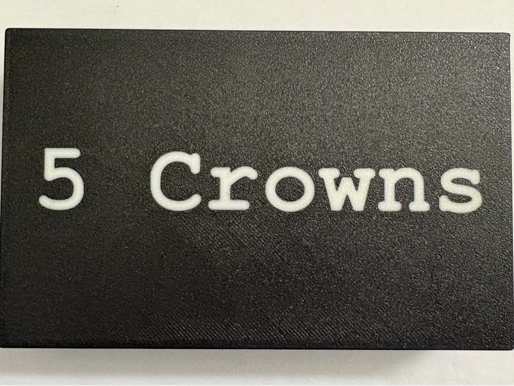 5 Crowns Card Game Storage Box