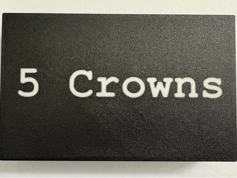 5 Crowns Card Game Storage Box