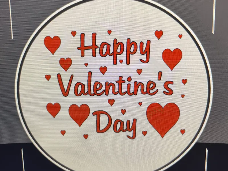 Valentines Day  Schild 2d