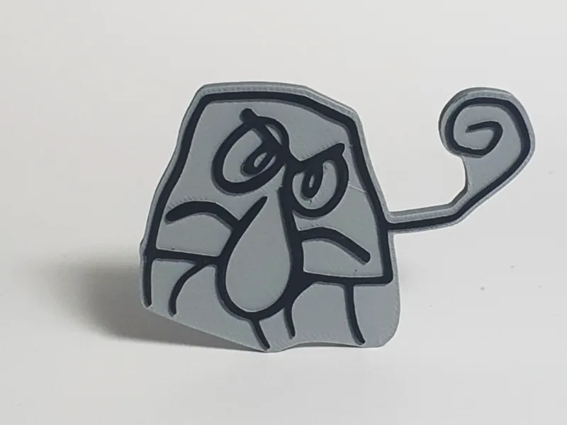 Doodle Squidward Fridge Magnet