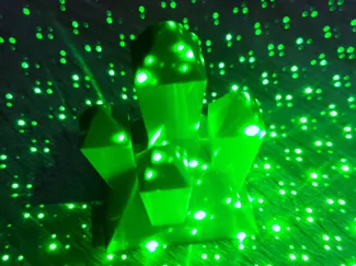 Kryptonite crystal lamp empty