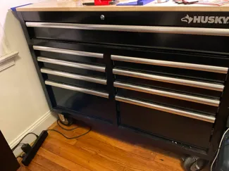 Waste Catch / Chute for Husky Mobile Workbench