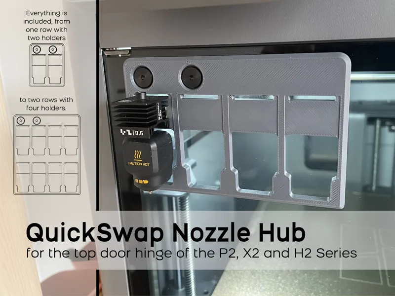 QuickSwap Nozzle Hub - for the top door hinge