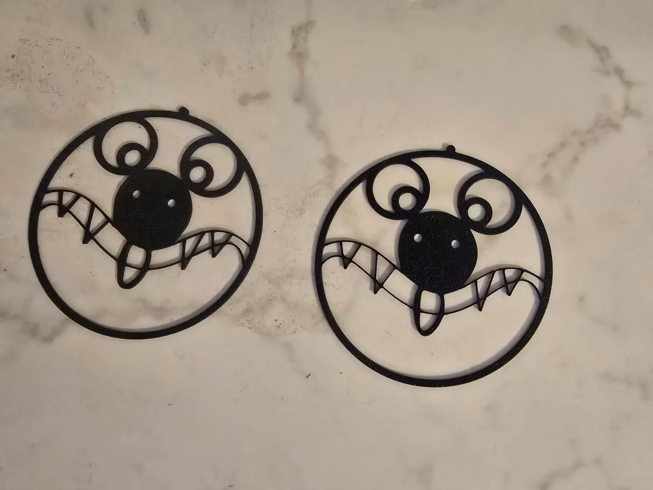 Goofy Smiley Earring view 2