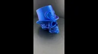 Crâne gentleman distingué avec ou sans monocle — photo 2
