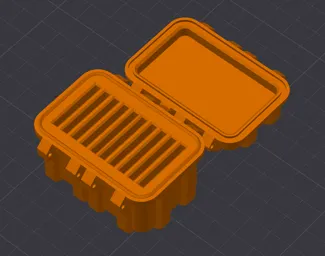 Rugged Box/Case (NO SCREWS) for SD cards (Remix)