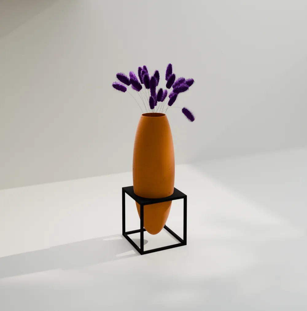 Oval vase on stick through table - no AMS required by ricktap - MakerWorld