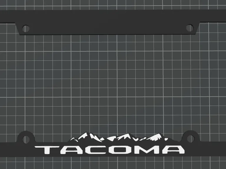 Toyota Tacoma License Plate Cover