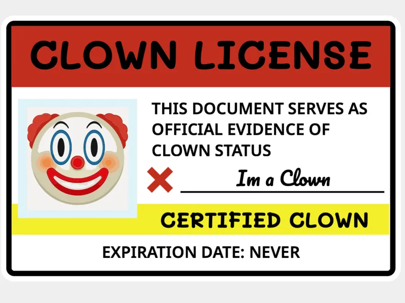 Clown License