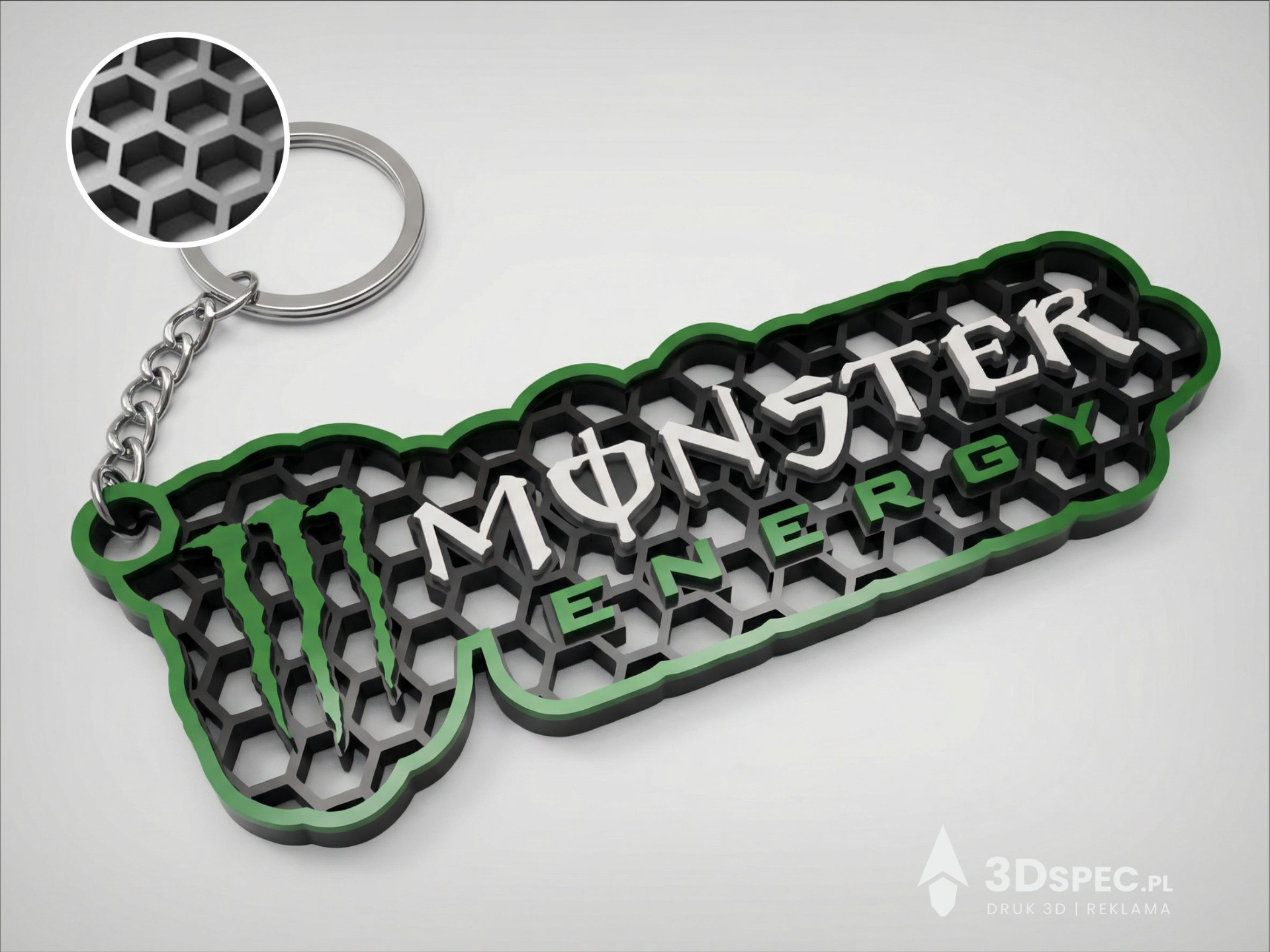 Monster Energy | Honeycomb Claw Edition Keychian