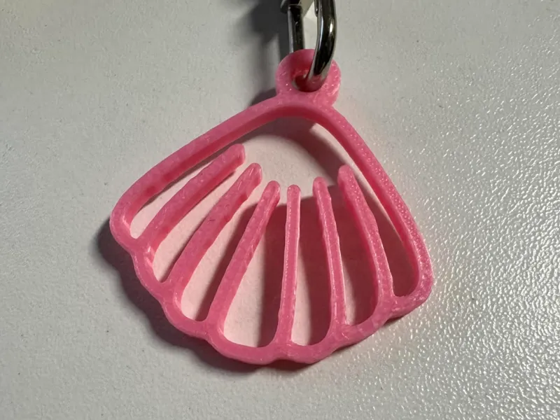 Seashell Keychain Charm 